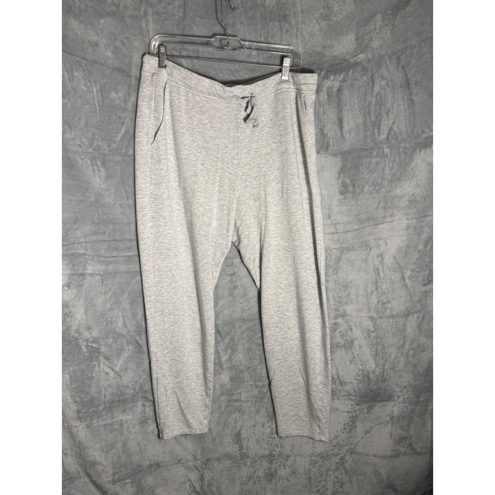 Lou & Grey for LOFT Gray Knit Joggers Drawstring Lounge Pants Women Large
 L‎
